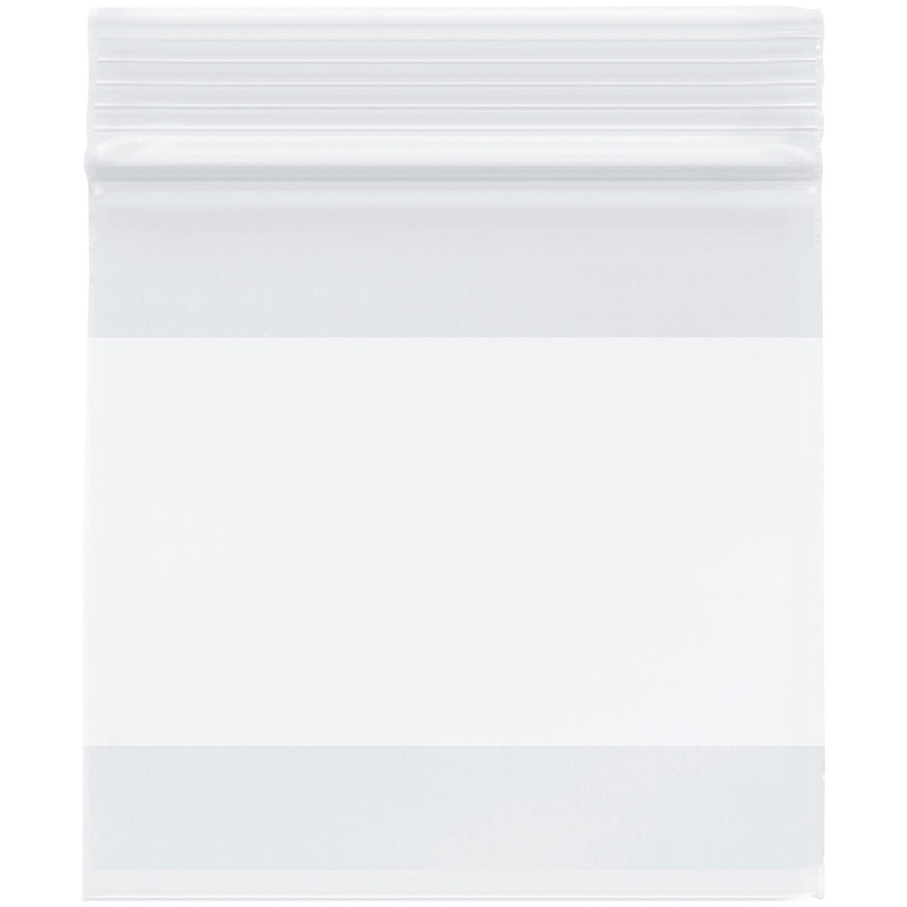 Plymor 4" x 4", 2 Mil with White-Block Zipper Reclosable Plastic Bags